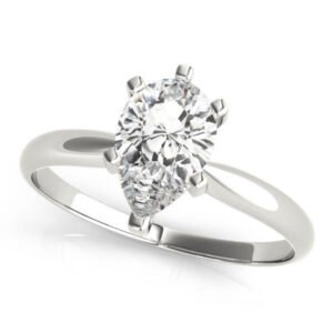 Solitaire Pear Shape Engagement Ring