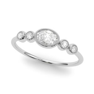 85213 5 STONE FASHION RING OV CTR